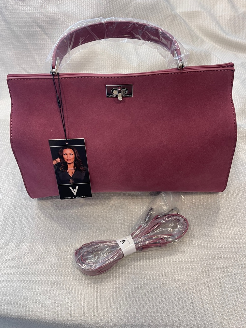 Vanessa Williams Merlot Top-Handle Satchel